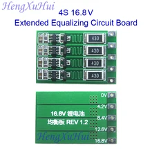 4S 16.8V Li-ion Battery Extended Equalized Charging PCB Board Equalized Charging Current 100mA 300mA optional