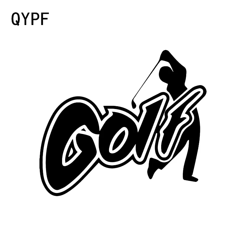 Интересный виниловый автомобильный стикер QYPF 13 5*11 9 см для гольфа фитнеса