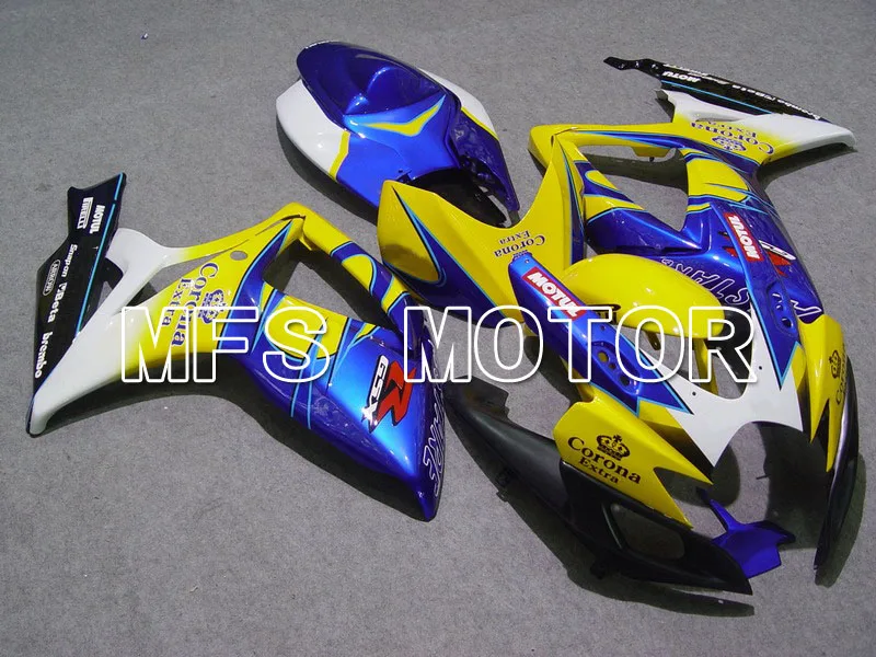 Формы для Suzuki GSXR600/750 К6 2006 2007 06 07 Впрыски ABS Обтекателя комплекты GSXR600 750 06 07 - Корона - желтый/синий Формы для Suzuki GSXR600/750 К6 2006 2007 06 07 Впрыски ABS Обтекателя комплекты GSXR600 750 06 07 - Корона - желтый/синий