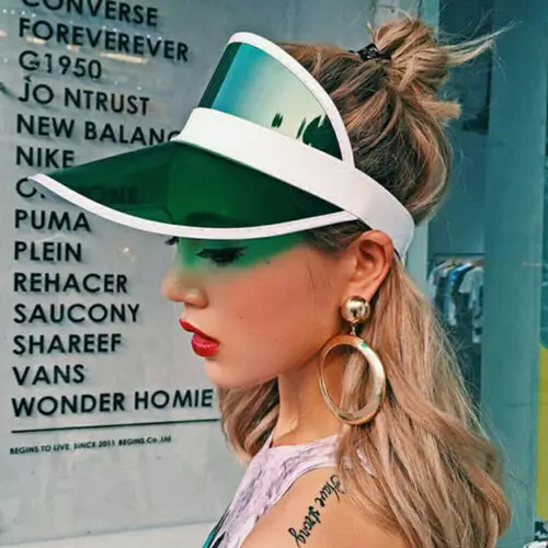 Summer PVC Hat Sun Hats Casual Clear Plastic Adult Unisex Sunscreen Solid Cap | Аксессуары для одежды