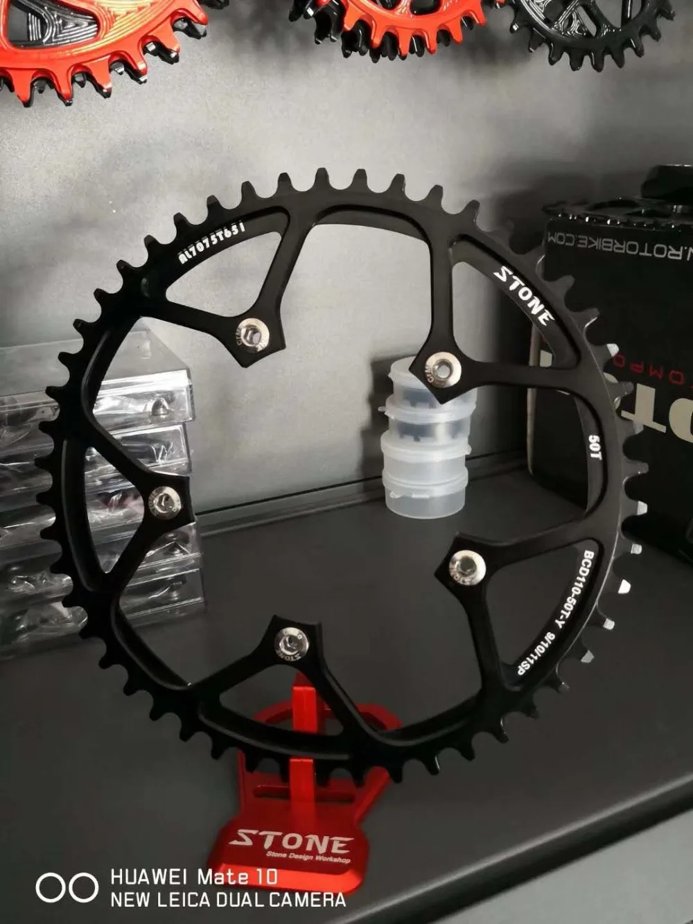 

110BCD Circle Chainring Narrow Wide 1x System Crank with 5pcs Chain ring fixing bolts plato redondo