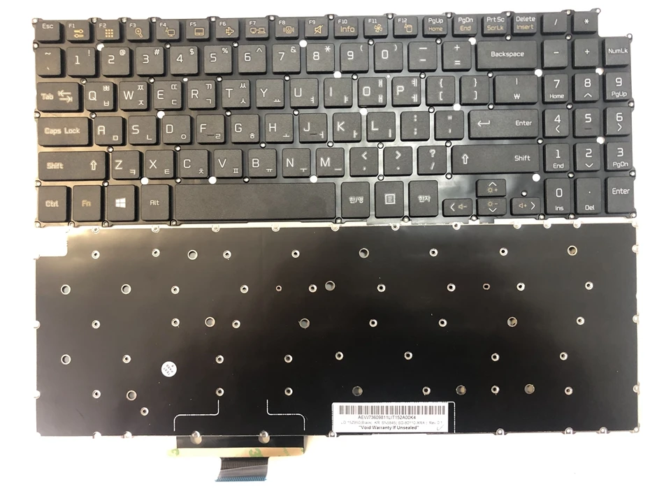 Корейская Клавиатура для ноутбука LG 15Z940 15Z950 15ZD950 15UD560 15U530 15U530-KH5DK 15U530-KH50K SN5845 SG-80110-XRA