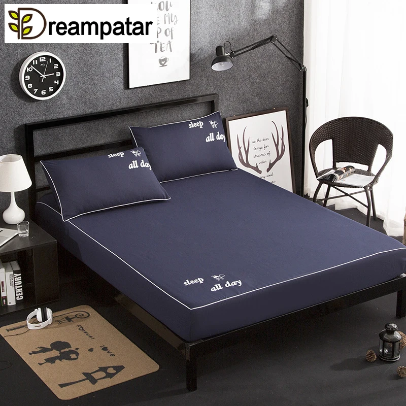 

Dreampatar Printing Bed Mattress Cover Waterproof Mattress Protector Pad Fitted Sheet Separated Bed Linens with Elastic BY160A