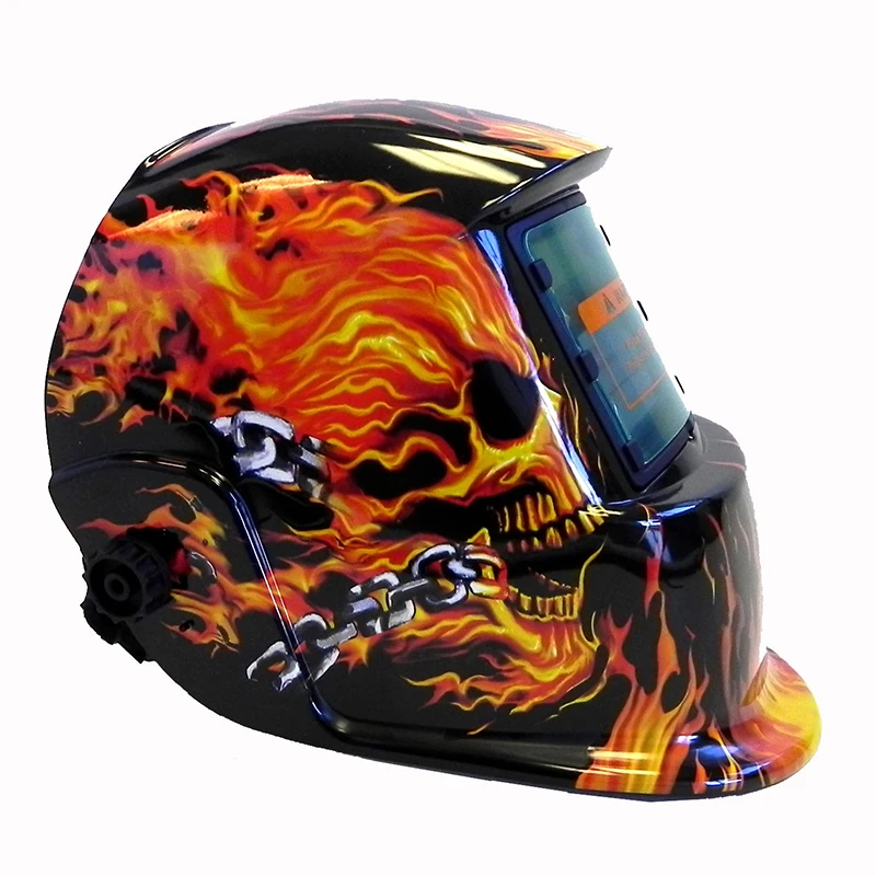 

Solar Auto Darkening Welding Helmet Welding Mask Grinding Polishing CE Ansi Certified Skull Safe Tools Protective Helmet