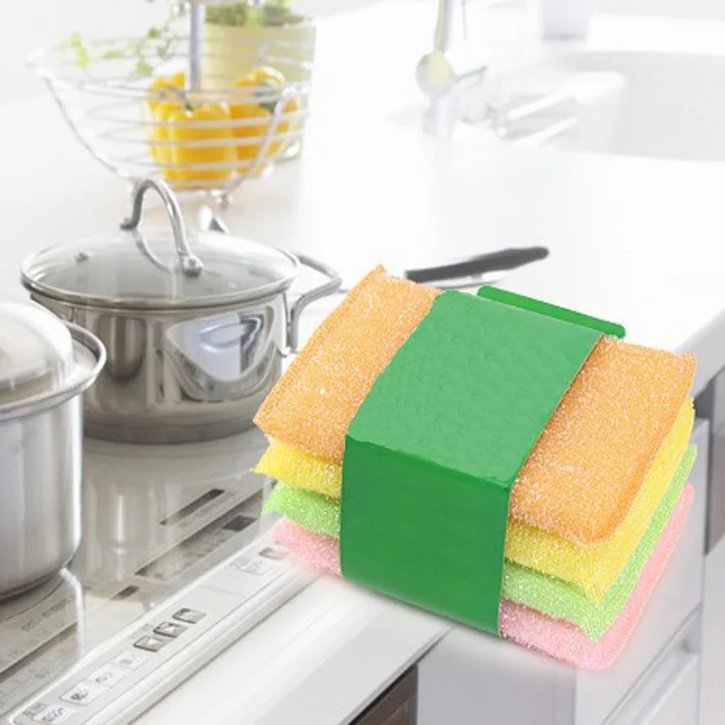 8Pcs Random Color High Efficient ANTI GREASY Magic Multi function Dish