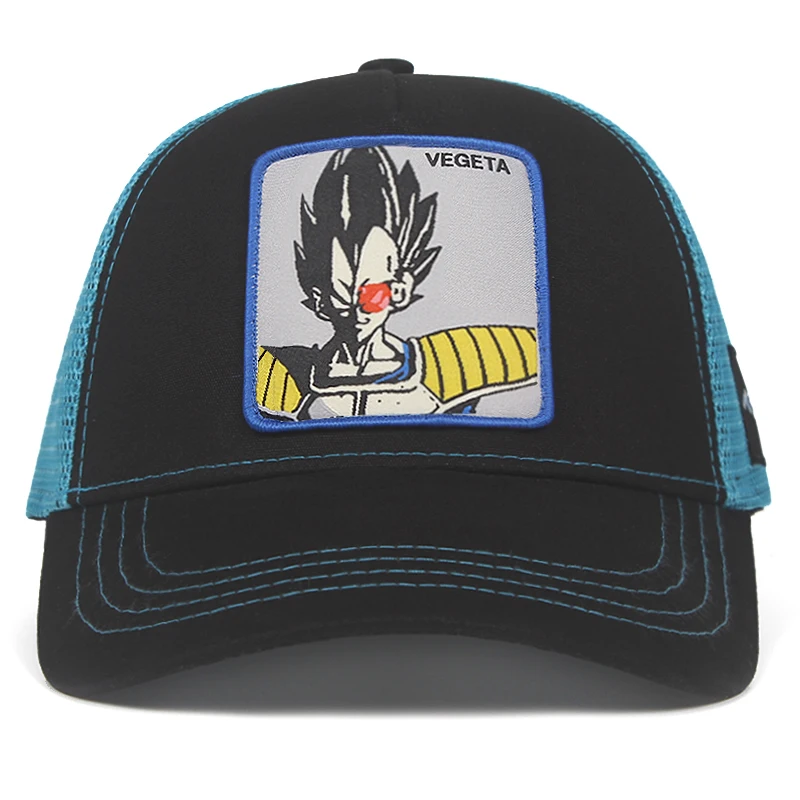 Бренд Dragon Ball Z Goku VEGETA MAJIN Snapback оберточная Стеклопластиковая Мужская и Женская Хип-хоп шляпа для папы грузовая сетчатая шапка дропшиппинг