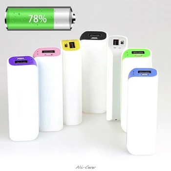 

2017 USB 2600mAh 1 x 18650 External Battery Case Charger Power Bank DIY Box Portable