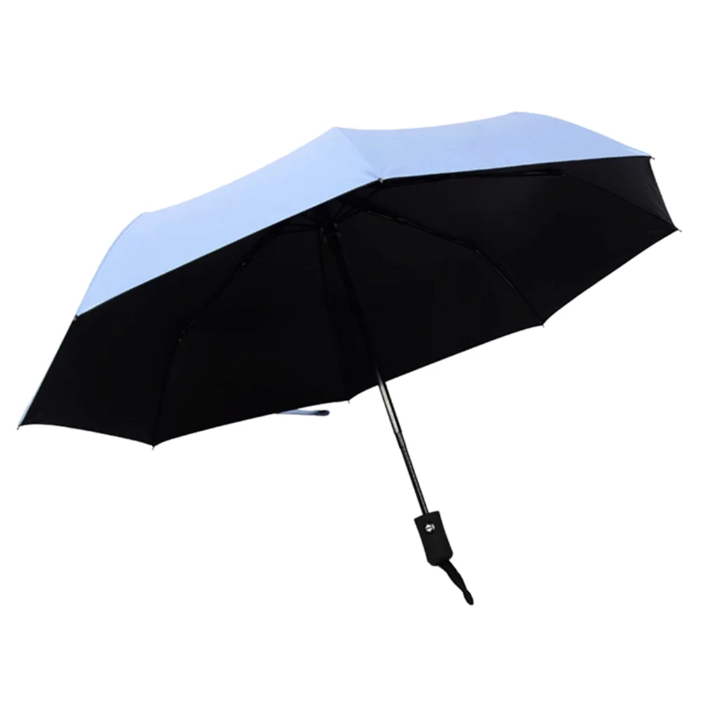 Ветростойкий складной зонт от дождя, автоматический Водонепроницаемый роскошный Зонт с большим покрытием, Ветрозащитный Зонт с автоматической кнопкой закрывания - Цвет: Небесно-голубой