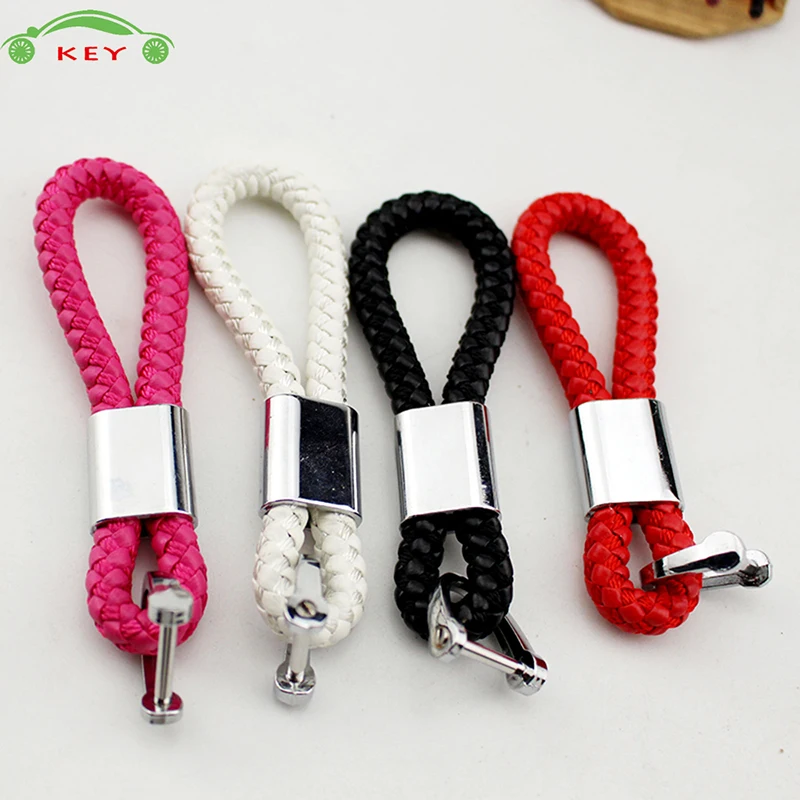 Плетеная веревка брелок для автомобильных ключей Jeep Suzuki KIA Hyundai Peugeot Renault Mercedes BMW