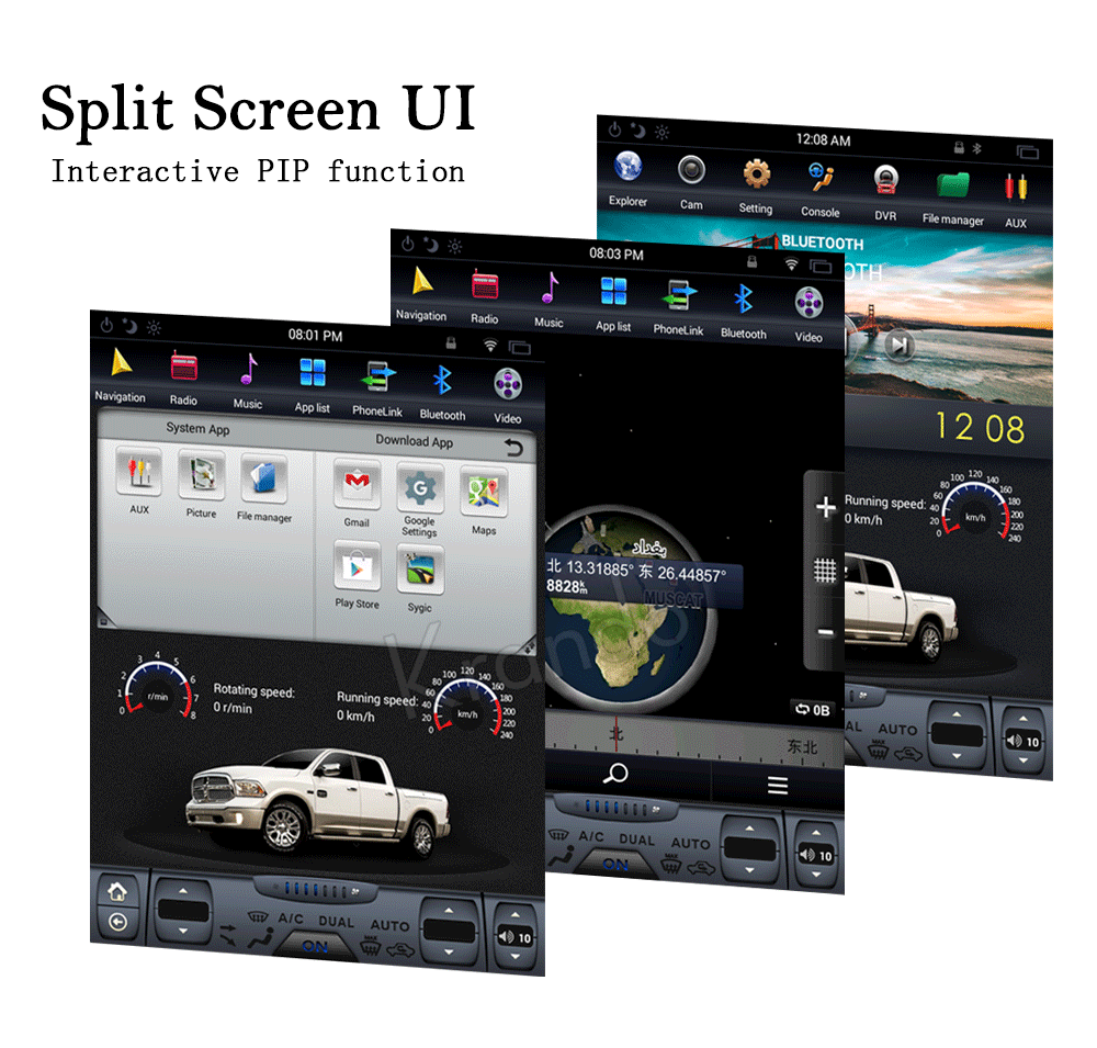 Krando Android 8,1 10," Tesla вертикальный экран автомобильный аудио радио мультимедийная система gps навигация для Dodge Ram 1500