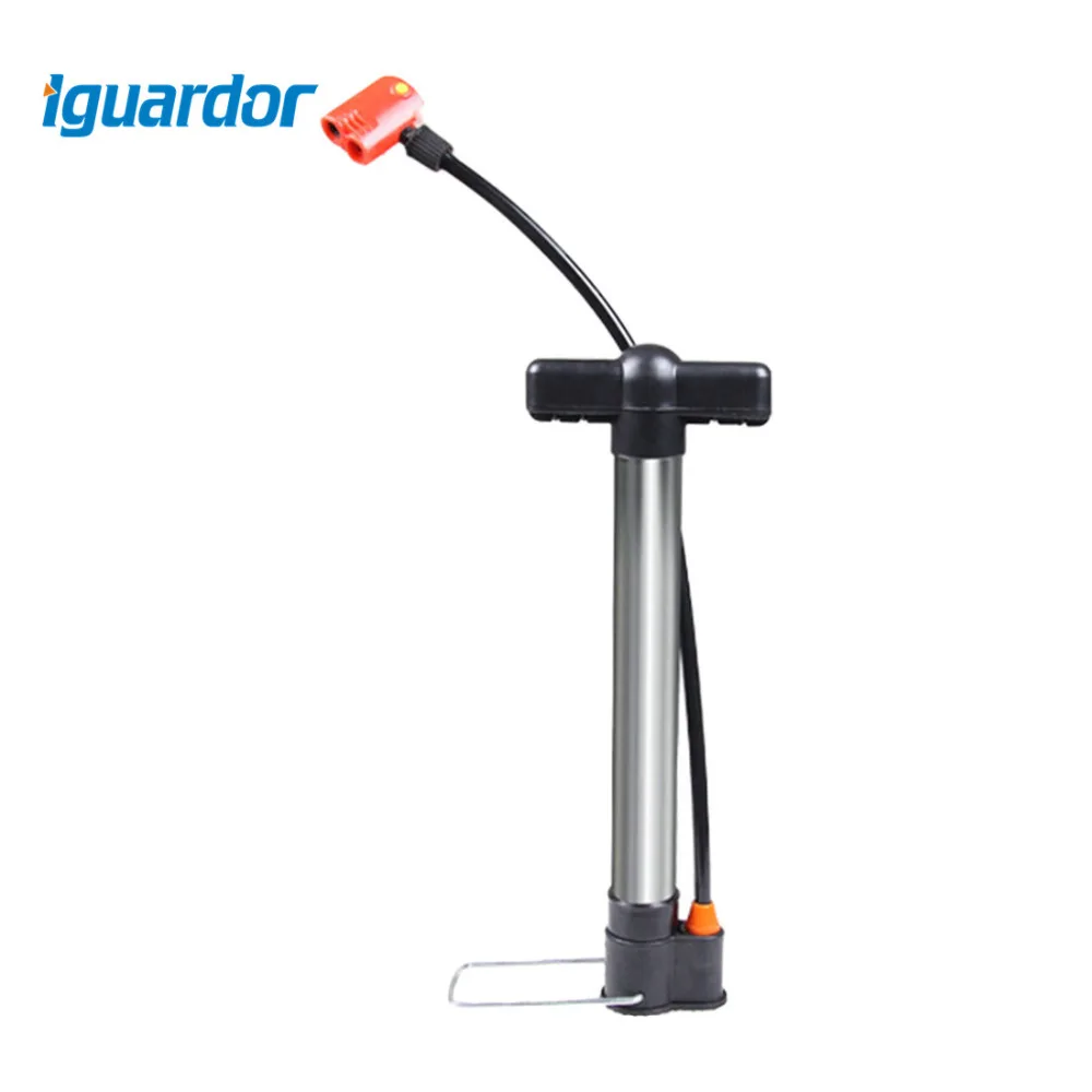 Iguardor Aluminum Portable Bike Floor Tire Pump Bicycle Air Pump with