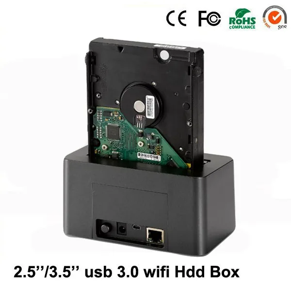 

usb drive dock 3.0 to sata 2.5" 3.5" station ssd hdd external enclosure to 2TB with wifi router hdd caddy