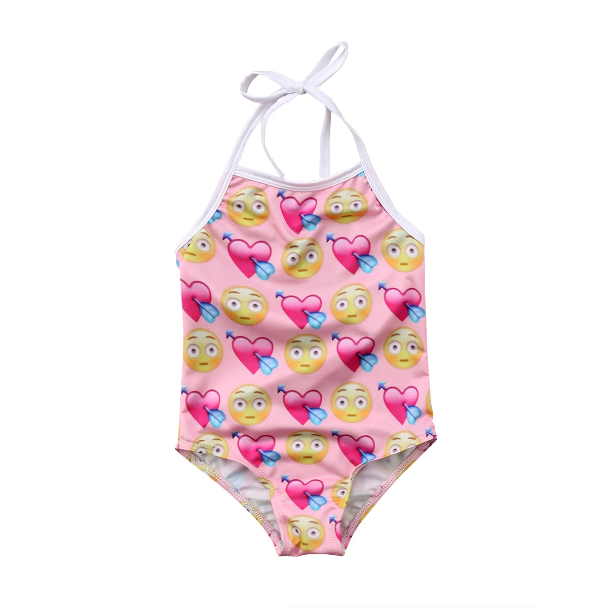 Buy Summer Girl Bikini 1PCS Smiley Face Printed