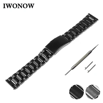 

Stainless Steel Watch Band 20mm for Motorola Moto 360 2 42mm Men 2015 Quick Release Strap Press Buckle Wrist Belt Bracelet +Tool