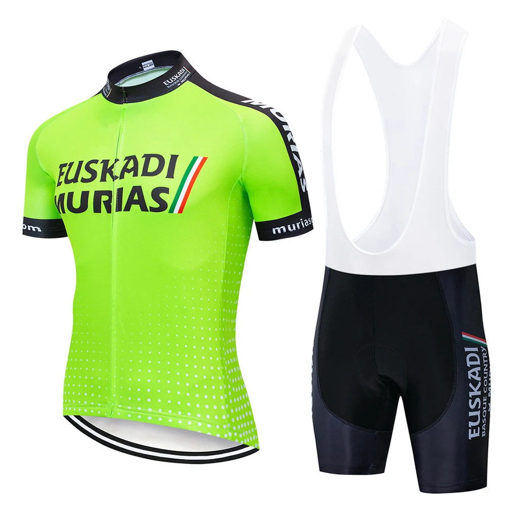 

Pro Team 2019 EUSKADI MTB Men Summer Short Sleeve Set Bike Cycling Jersey Clothing Bicycle Triathlon Shirt Wear Clothes