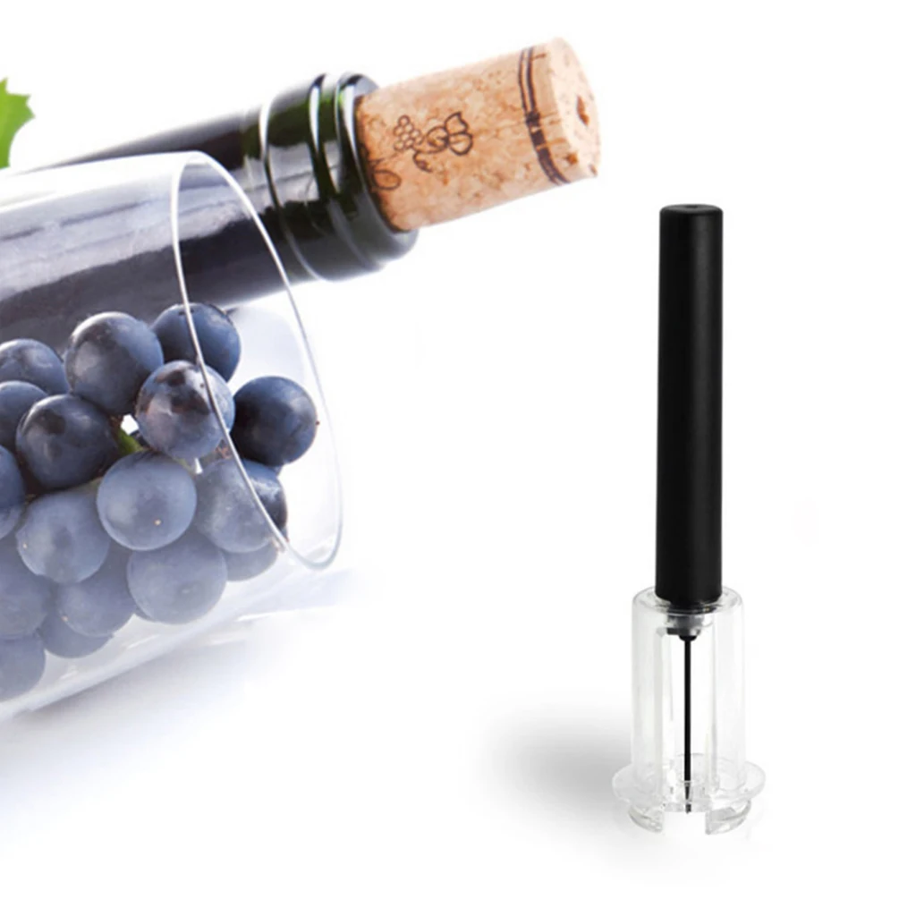

High End Pneumatic Wine Bottle Opener Black Cork Remover Easy Air Pump Pressure