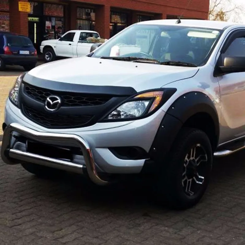 Черные Брызговики для арки колеса с заклепками для Mazda Bt50 Pro 2012- двойная кабина