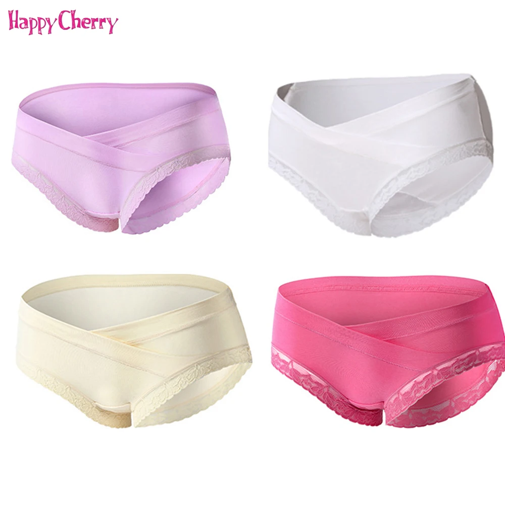 Buy 4 Pcs/Lot Cotton Pregnancy Underwear Femmale Low