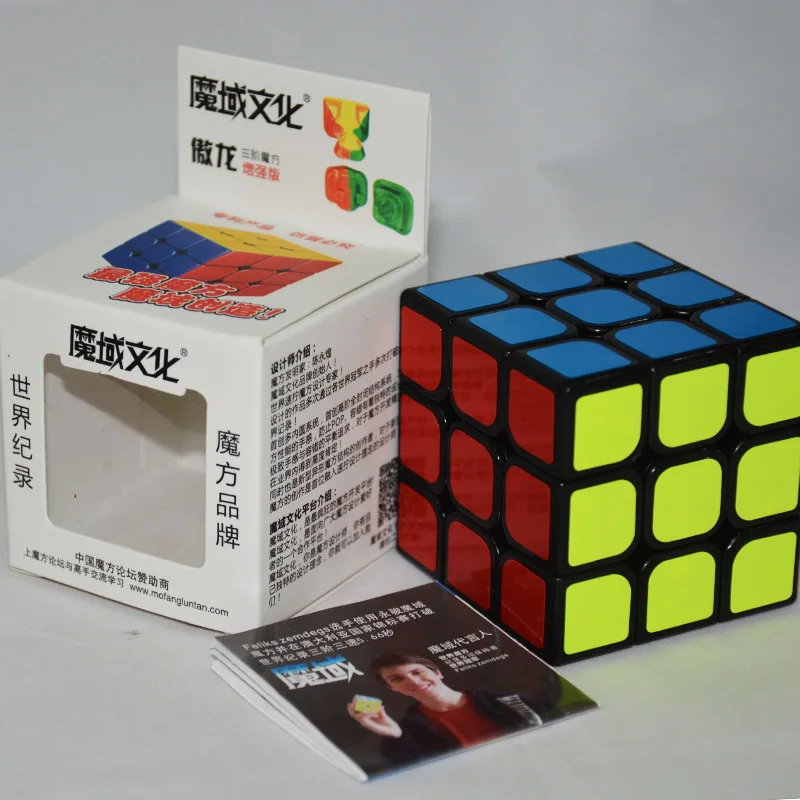 Moyu Aolong V2 3x3x3 5,7 см спидкуб черный 3 слоя куб головоломка волшебный куб игрушки для детей WCA соревнования