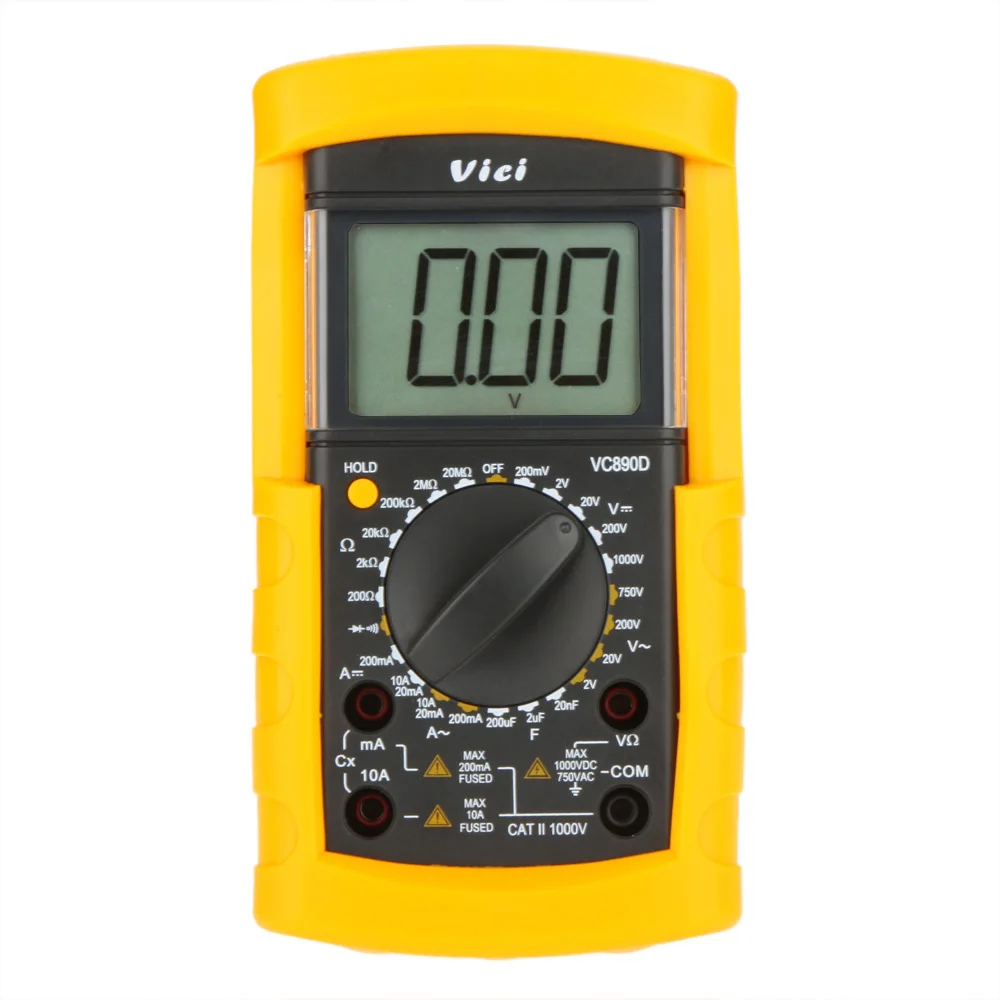 Vici VICHY VC890D Digital Multimeter DMM AC/DC Ammeter Voltmeter