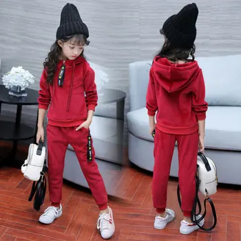 

2019 New Year Fashion Spring Children Girls Clothing Sets Autumn Children Clothes Sweatshirts +Pants Baby Kids Girls 2 Pcs Suit