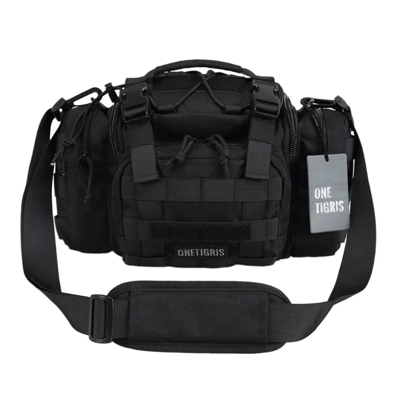 Prix pour OneTigris Tactique MOLLE Chasse Taille Sac Pack Pour Hommes 3 Façons Déploiement Modulaire Utility Bag Heavy Duty avec Bandoulière Prix pour OneTigris Tactique MOLLE Chasse Taille Sac Pack Pour Hommes 3 Façons Déploiement Modulaire Utility Bag Heavy Duty avec Bandoulière