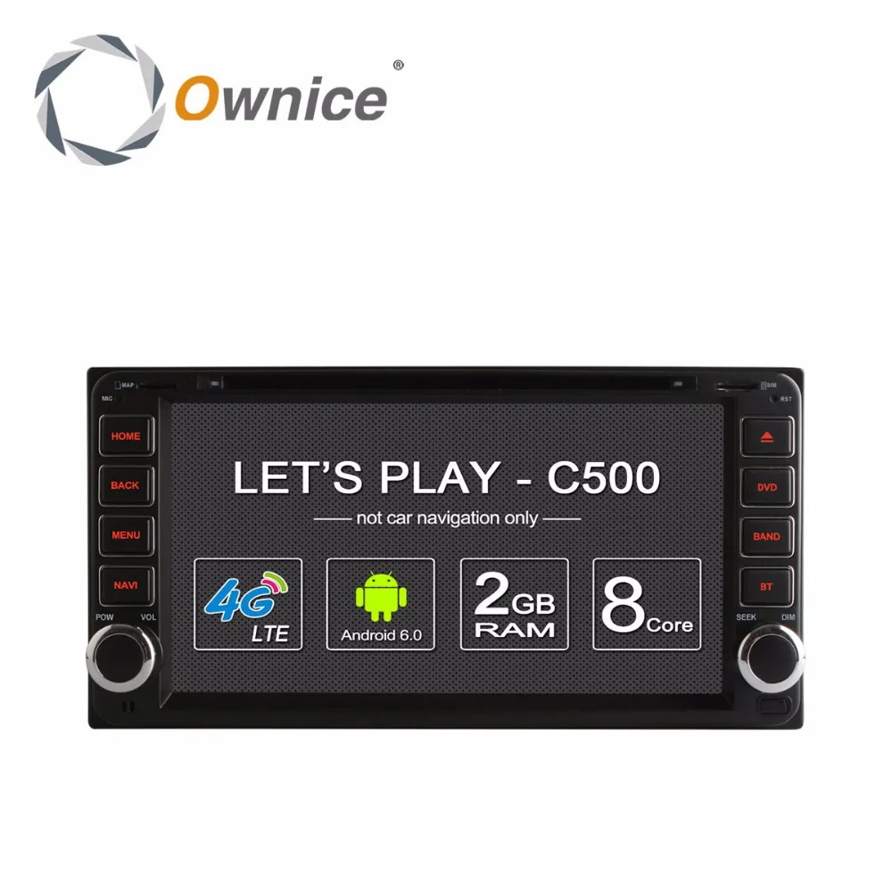 

Ownice Android 6.0 Octa 8 Core 2G RAM car dvd player for Toyota Hilux VIOS Old Camry Prado RAV4 Prado 2003-2008 4G LTE Network