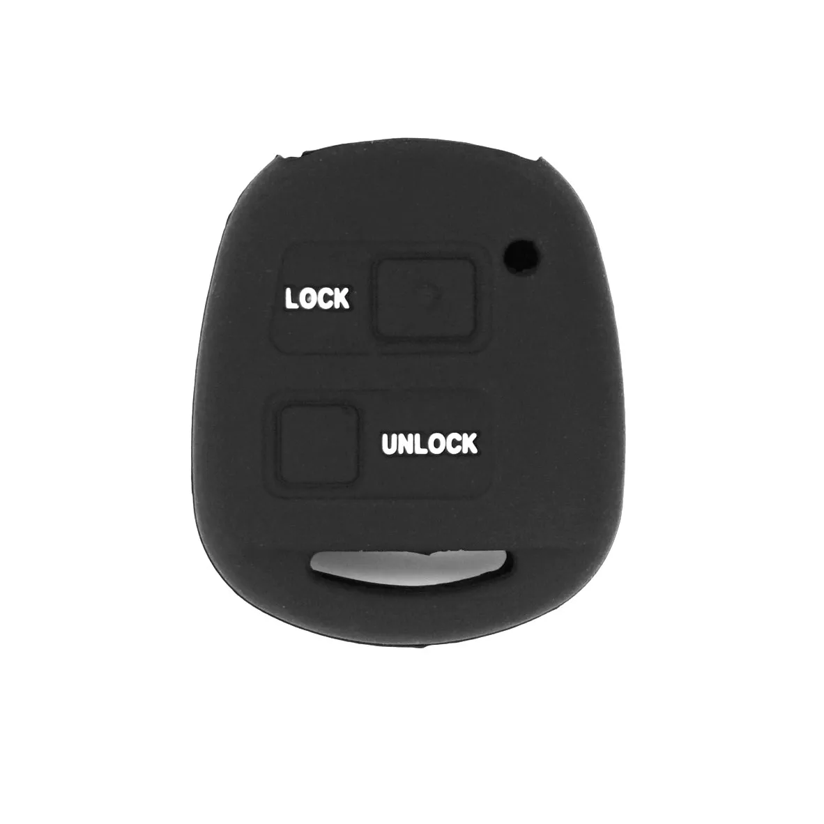 

WFMJ Black Silicone Remote Smart 2 Buttons Key Chain Cover Fob For Toyota Corolla Camry Prado Land Cruiser FJ Cruiser Avensis