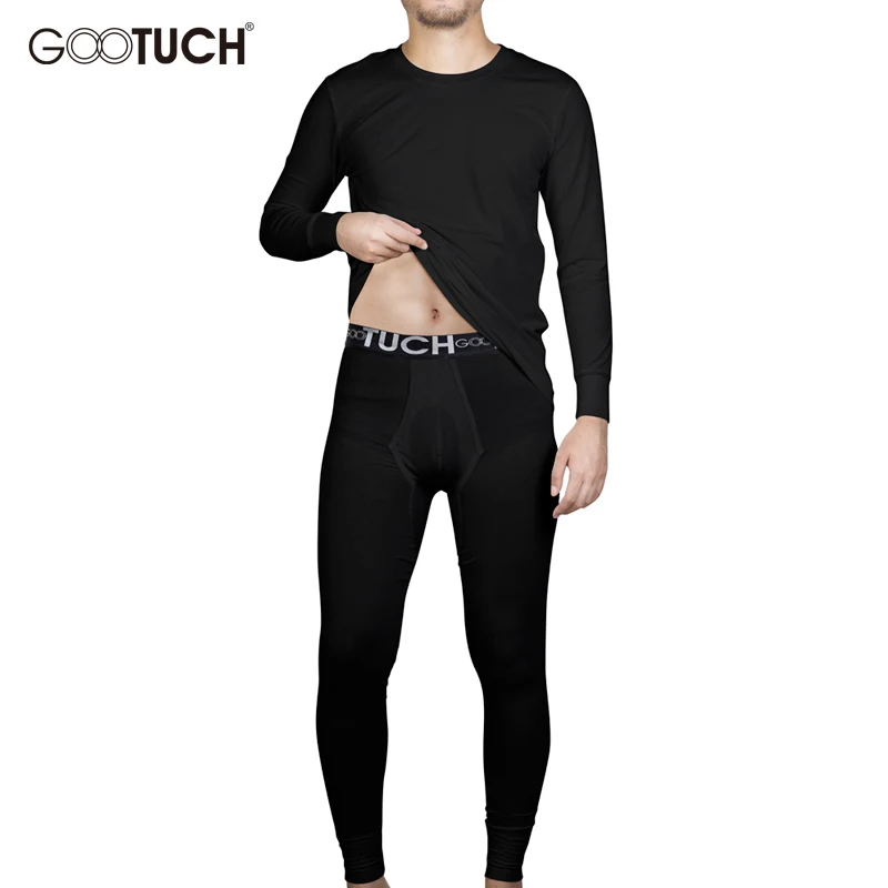 Mens Cotton Long Johns Set Winter Thermal Underwear Sets Pajamas Elastic Stretch Men Warm Thermo Underwear Male Plus Size 2529 long johns underwear Long Johns