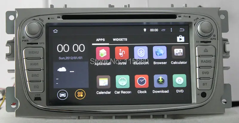 Android 4.4 Quad core Car DVD for Ford Focus 2 Silver 3