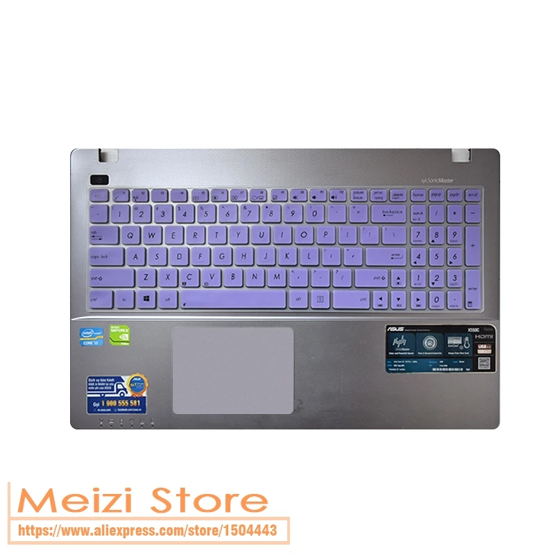 Силиконовый защитный чехол для клавиатуры ноутбука Asus N56 N61V N61J N71J N76 N550 N60 N551JM N750JK