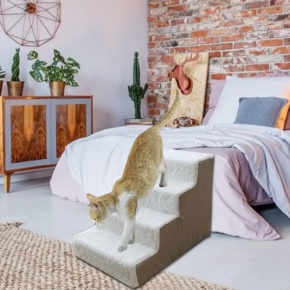 

Pet Dog Cat Climbing Ladder Sofa Toy Dog Sponge Step Bed Supplies Foe Small Teddy Sofa Bed Climber Cat Detachable Ladder