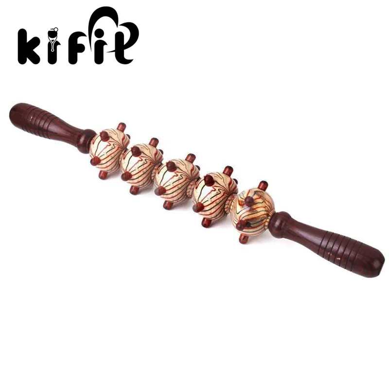 KIFIT Wood Roller Stick Body Trigger Point Massage Stick Leg Massager Gym Muscle Relief Tool for Full Body Arm Leg Back цена KIFIT Wood Roller Stick Body Trigger Point Massage Stick Leg Massager Gym Muscle Relief Tool for Full Body Arm Leg Back цены онлайн