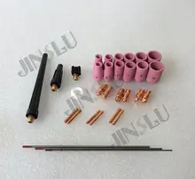  WP-9 WP9 WP20 WP25 Master Kit Tungsten Electrode Collet Body Nozzle  for Tig Torch Consumables 