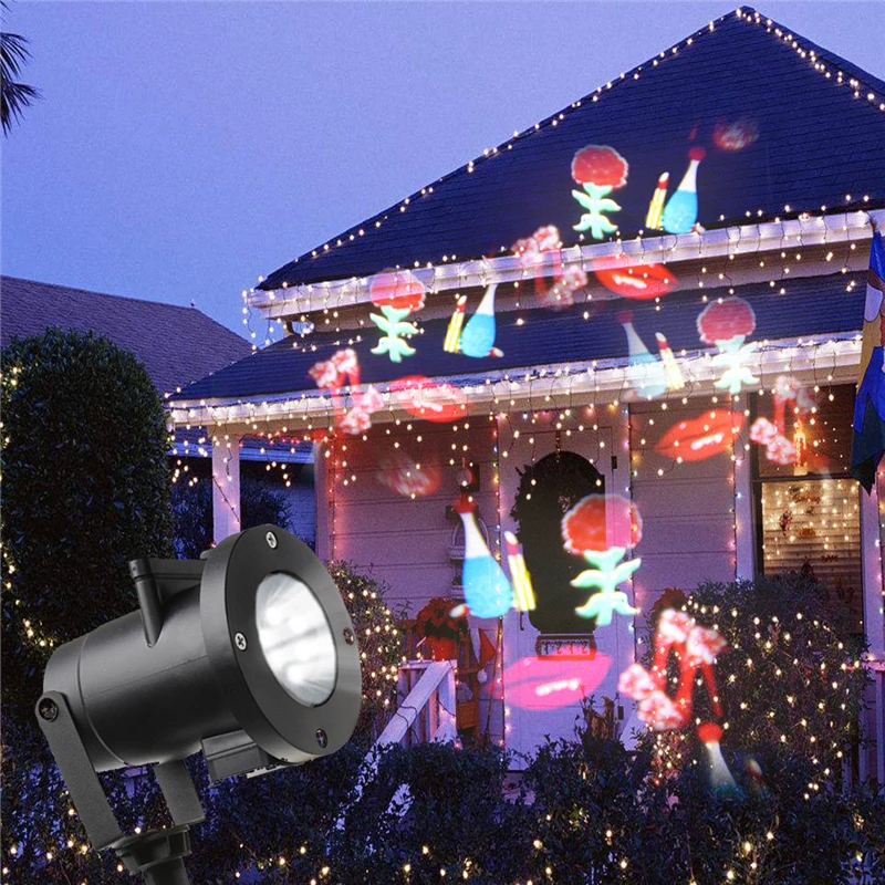 

IP65 Patterns Christmas Laser Snowflake Projector Outdoor LED Waterproof Disco Lights Home Garden Star Light Indoor Decoration