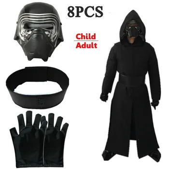 

Child Movie Star Wars The Force Awakens Villain Character Darth Vader Halloween Cosplay Costumes Jedi Knight Anakin Men Women