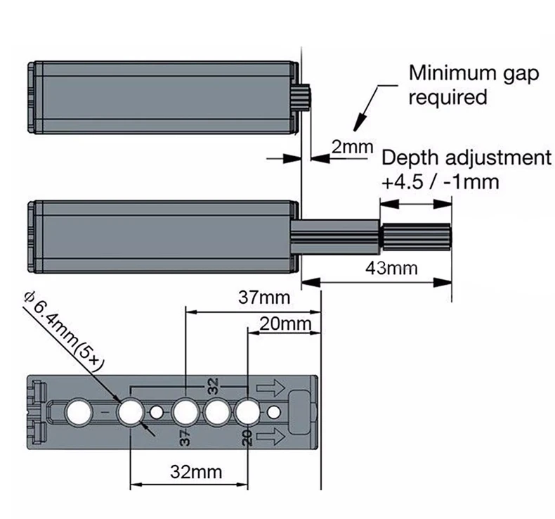 Cabniet Catches Door Stopper Drawer Soft Quiet Closer Push To Open Damper Buffer-03-1
