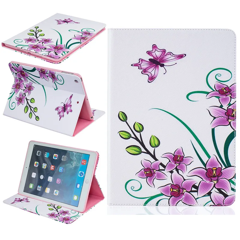 Cute Bear Case PU Leather For Ipad Air Case Butterfly Flower Stand Tablet Cover 9.7 Inch Wallet Fip For Apple Ipad Air 1 Cover (48)