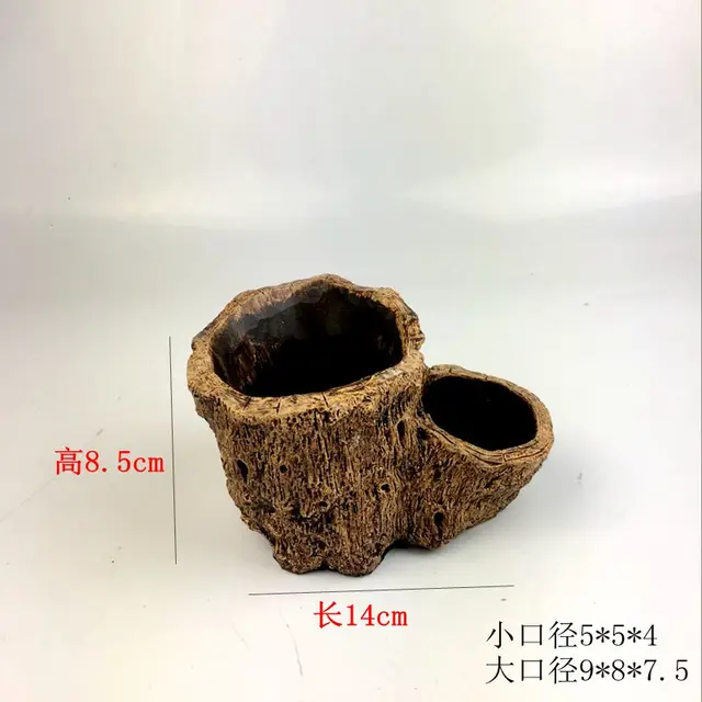 Resin Flowerpot Mini Hanging Garden Maceteros Succulent Plants Pot Stand Flower Pots Bonsai Home Decoration Nursery Pots Tray