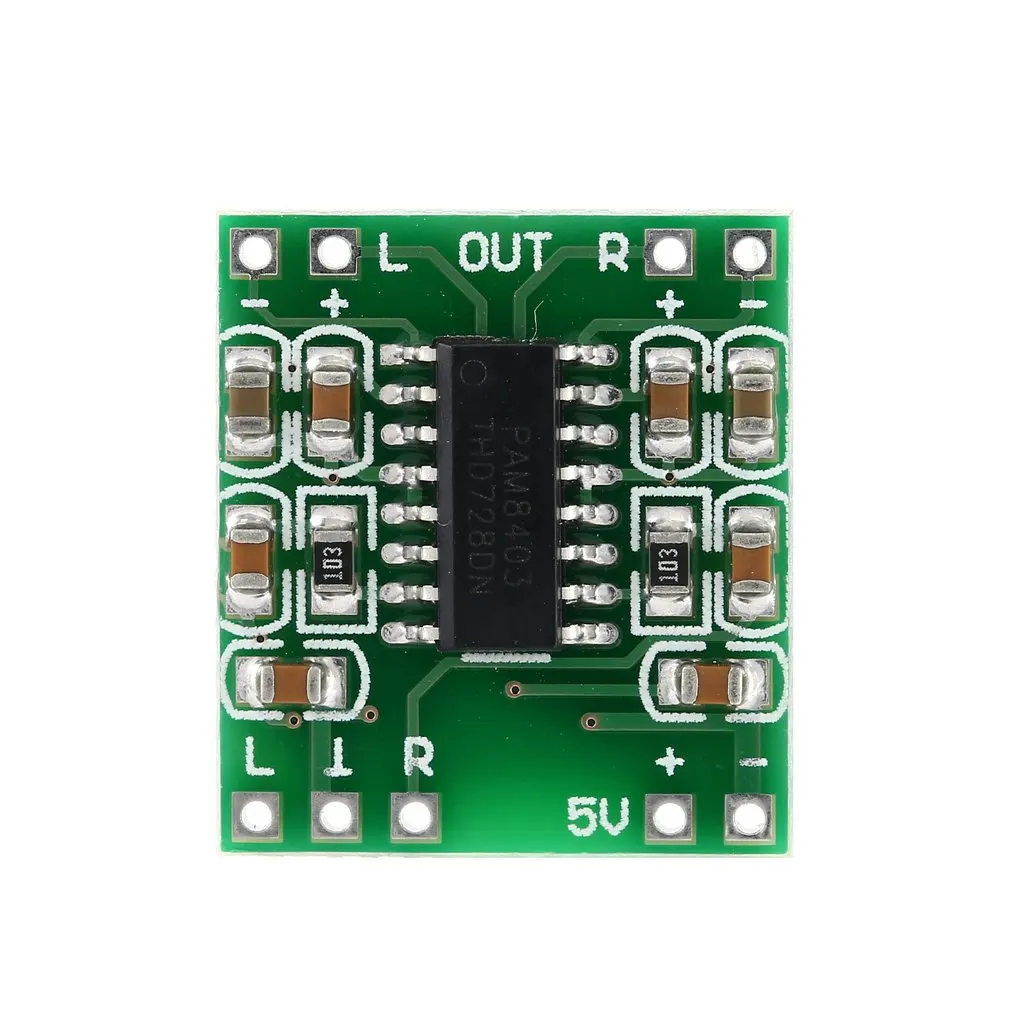 Супер Мини цифровой усилитель доска 5 в Усилитель мощности доска эффективная с переключателем потенциометра USB питания PAM8403