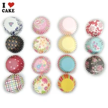 200 шт. 7 см красочные Бумага торт кекс Лайнер выпечки Muffin Box чашки случае вечерние лоток торта отделочных работ кекс Бумага