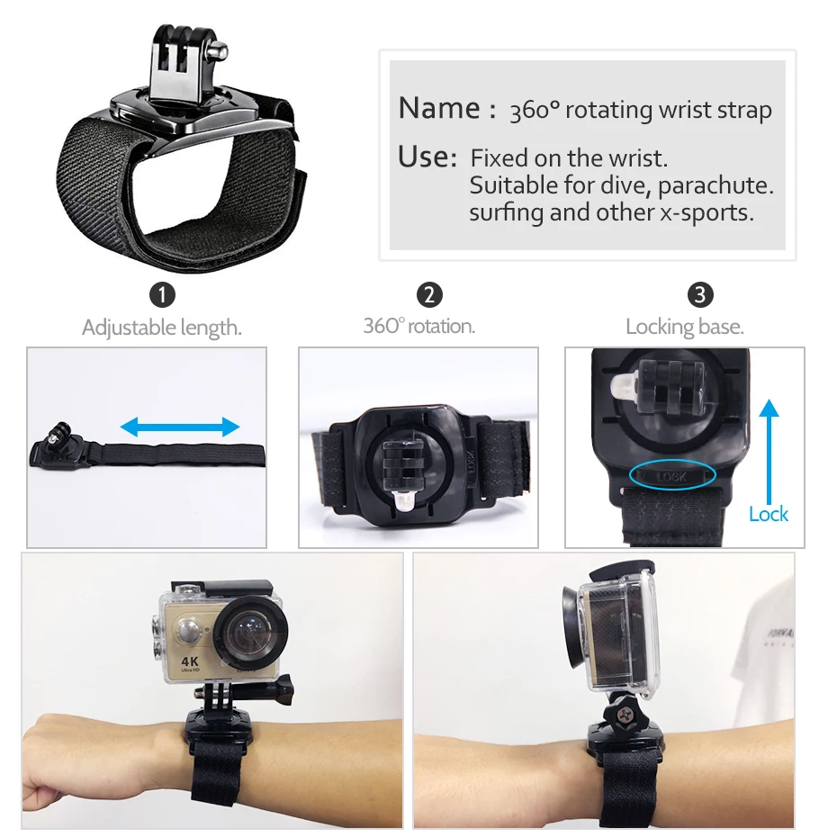 Для Gopro Hero Аксессуары для камеры плавающий ручной монопод рукоятка Крепление на