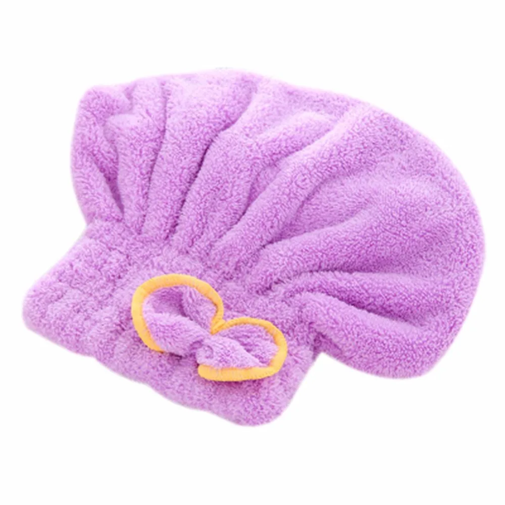 Quick drying Hair Drying Hat Head Wrap Cap Bathing Super Absorbent Soft
