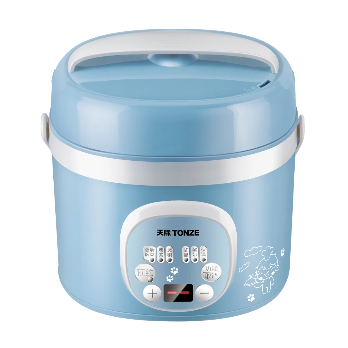 

Tonze Electric Thermal Lunch Box Vacuum Preservation Mini Electric Rice Cooker Stainless Steel Double Layer Food Container