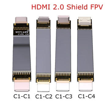 

C1-C FPV Mini HDMI 2.0 Type C Adapter 5cm-10m 4K 60Hz HD Shielding 20pin FPC Ribbon Flat Cable for 5D3 5D2 GH3 GH2 5N 5T 5R 7N