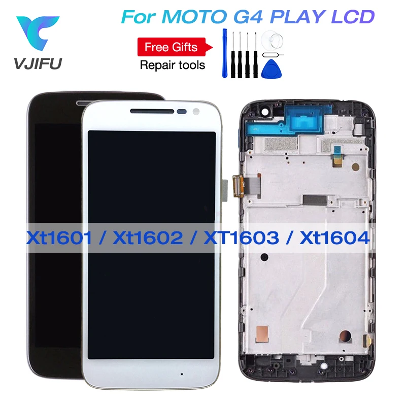 

For Motorola MOTO G4 Play Xt1601 Xt1602 XT1603 Xt1604 LCD Display Touch Screen Digitizer Assembly LCD With Frame Free Shipping