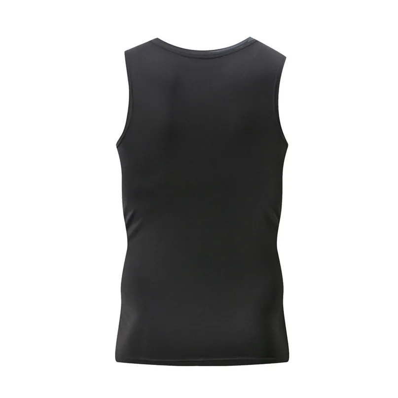 Men Vest Sports Training T-Shirt Men New Dry Compressed Fitness Vest Elastic Muscle Men's Sports Blouse Top for four seasons #2d (4)