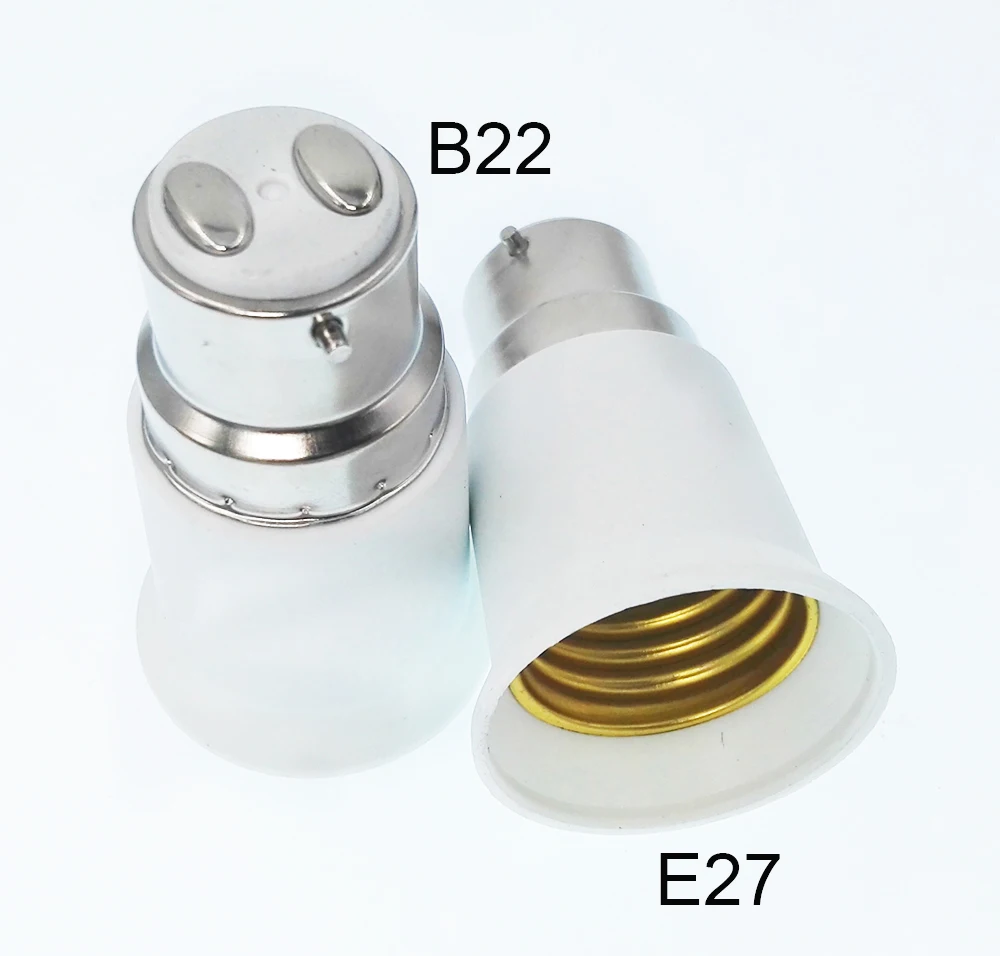 4 шт. B22 к E27 адаптер байонетная крышка к стандартной средней Эдисона винт держатель лампы конвертер лампа база адаптер CE Rohs