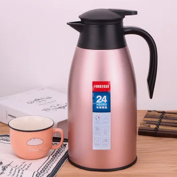 

Stainless Steel Double-layer Vacuum Insulation Pot Coffee Pot Kettle Home Pot