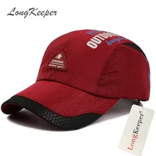 LongKeeper Spring Summer Snapback Caps for Men Women Letters Sun Cap Casual Hats Quick Dry Beisbol
